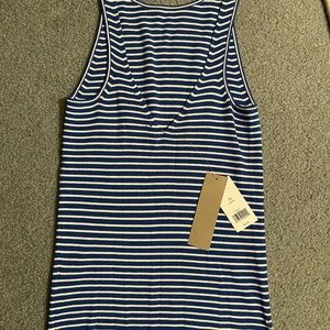 NWT Ann Taylor striped tank. V back.